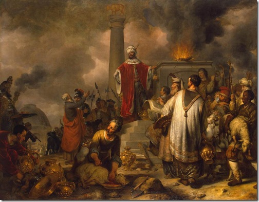Jeroboam's Sacrifice at Bethel, 1656, Gerbrand van den Eeckhout 