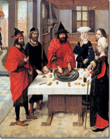 The first jewish passover (La première Pâque juive), c. 1464-1467, Dieric Bouts the Elder