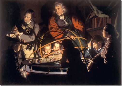 A Philosopher giving that Lecture on the Orrery, 1776, Joseph Wright of Derby 