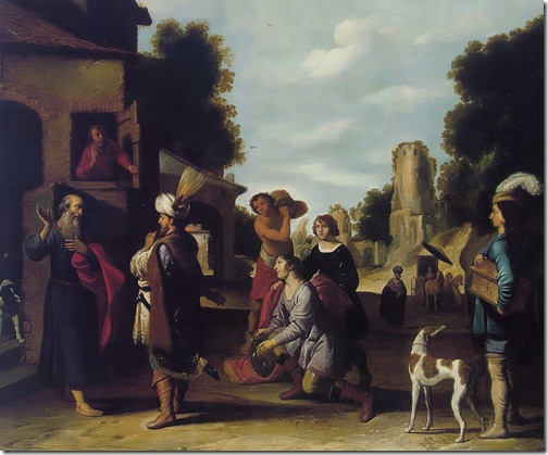 The Prophet Elisha and Naaman, first half of 17th century, Lambert Jacobsz