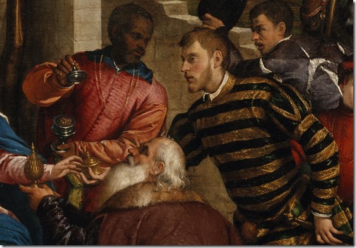The Adoration of the Kings, early 1540s, Jacopo Bassano, detail