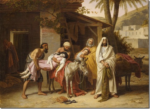 The Levite of Ephraim (Le Lévite d’Ephraïm méditant de venger sa femme morte victime de la brutalité des Benjamites), 1837, Alexandre-François Caminade