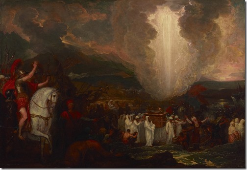 Joshua passing the River Jordan with the Ark of the Covenant, 1800, Benjamin West