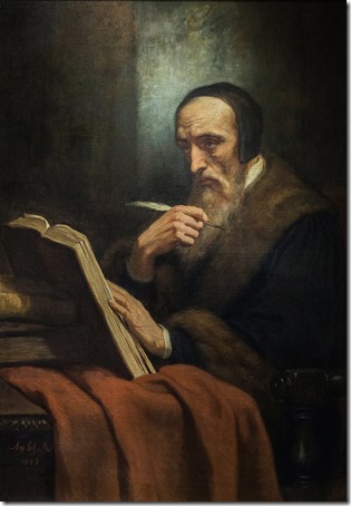 Portrait of Jean Calvin (Jean Cauvin), 1858, Ary Scheffer 